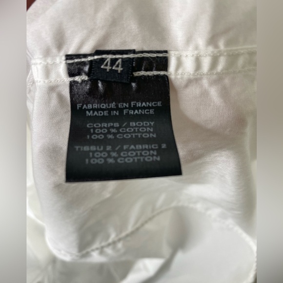 BALMAIN Wing-Collared Oxford Classic White Tuxedo Shirt - Picture 14 of 15